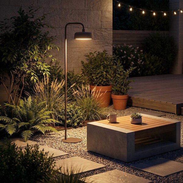 VK Light Jade LED stojací svítidlo IP65 Hnědá