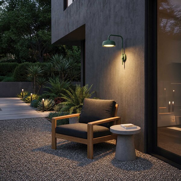 VK Light Jade LED nástěnné svítidlo IP65 HnědáØ180 mm