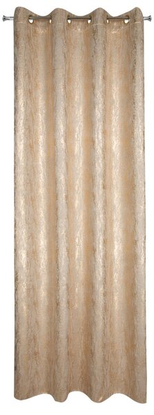 ZATEMŇOVACÍ ZÁVĚS NA KROUŽCÍCH ELISE 140X250 CM BÉŽOVÁ