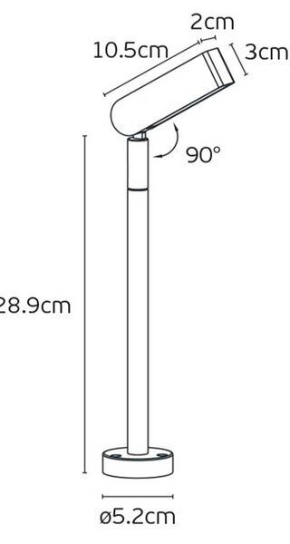 VK Light Robi LED sloupkové svítidlo IP65 489 mm