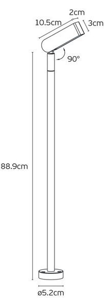 VK Light Robi LED sloupkové svítidlo IP65 489 mm