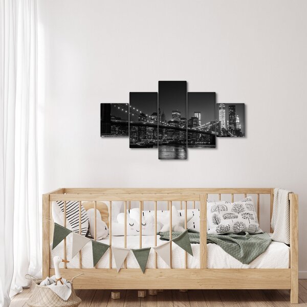 Obraz Brooklyn mostu v New Yorku (125x70 cm)