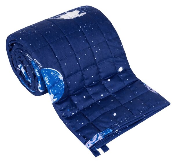 Zátěžová deka Rebel RBY-2000-4 4 kg (100x150 cm) vesmír