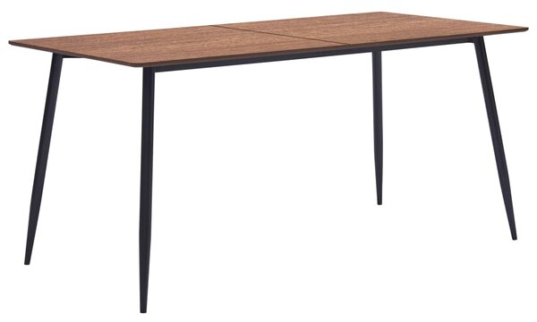 Jídelní stůl hnědý 160 x 80 x 75 cm MDF