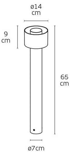 VK Light Ora LED sloupkové svítidlo IP65 Hnědá