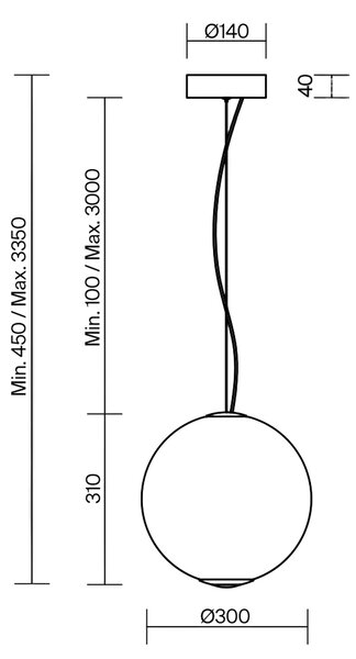 Maytoni Bruma LED závěsné svítidlo 400mm