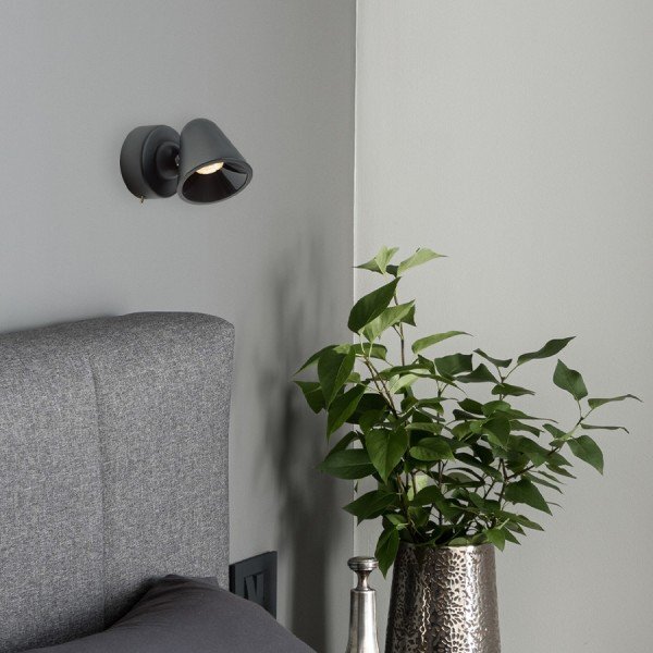 STIG nástěnná černá 230V LED 5.6W 34° 3000K - RED - DESIGN RENDL