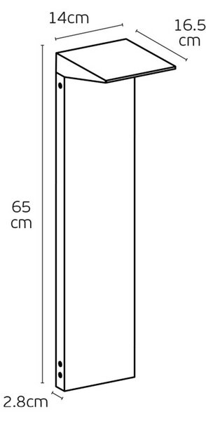 VK Light Zen LED sloupkové svítidlo IP65 Antracitová500 mm
