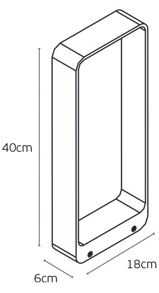 VK Light Brace LED sloupkové svítidlo IP65 400 mm