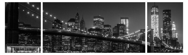 Obraz Brooklyn mostu v New Yorku (170x50 cm)