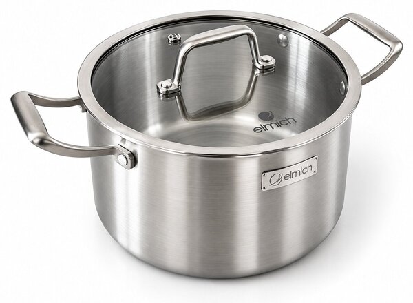 Elmich Velký nerezový hrnec Tria 26 cm (7,7 l)