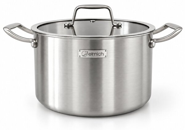 Elmich Velký nerezový hrnec Tria 28 cm (10 l)