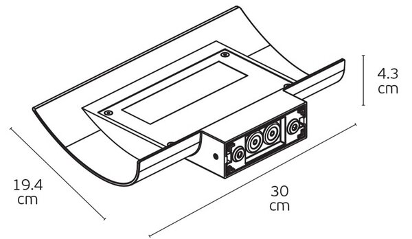 VK Light Cape LED nástěnné svítidlo IP65 Hnědá