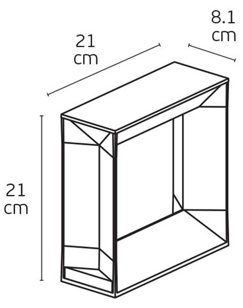 VK Light Void LED sloupkové svítidlo IP65 210 mmAntracitová