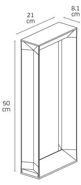 VK Light Void LED sloupkové svítidlo IP65 210 mmAntracitová