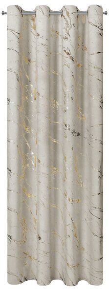 ZATEMŇOVACÍ ZÁVĚS NA KROUŽCÍCH MOLLY 140X250 CM VZOROVANÁ
