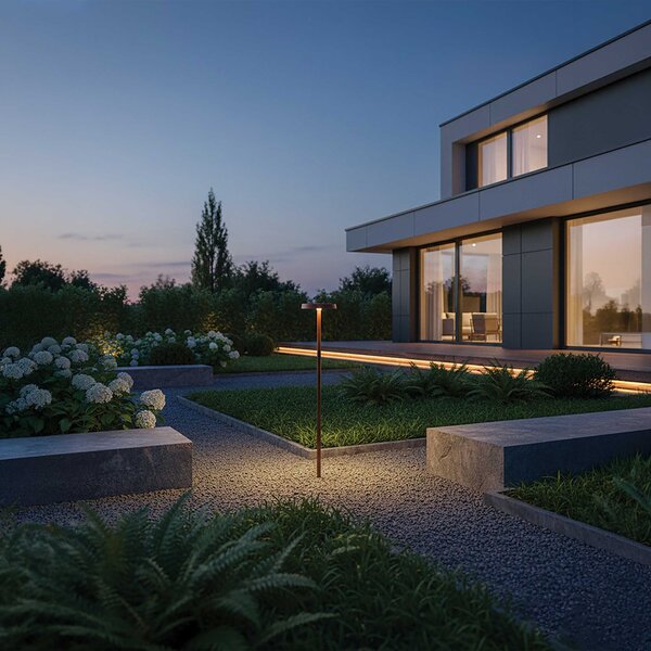 VK Light Mush LED sloupkové svítidlo se zápichem IP65 608 mmHnědá