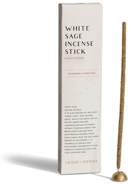 Cedar and Myrrh Sada vonných tyčinek White Sage - 7 ks CM109