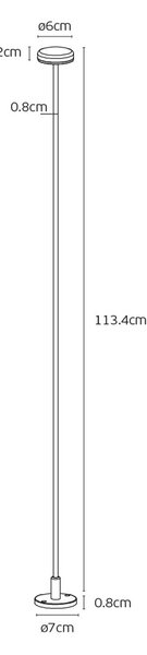 VK Light Jade LED sloupkové svítidlo IP65 834 mmZelená