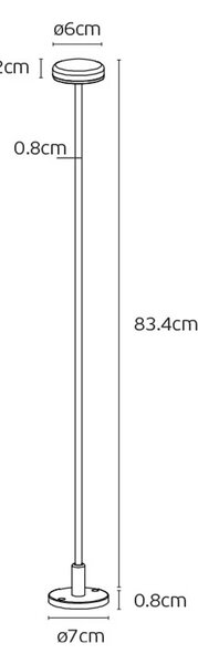 VK Light Jade LED sloupkové svítidlo IP65 834 mmZelená