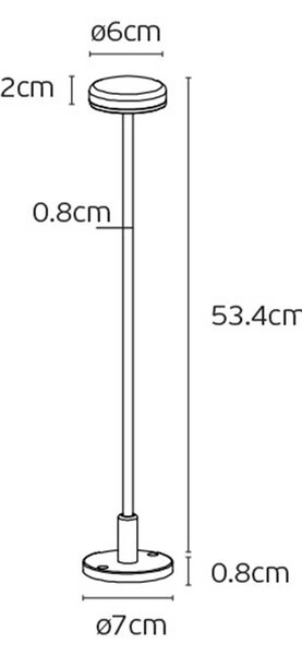 VK Light Jade LED sloupkové svítidlo IP65 834 mmZelená