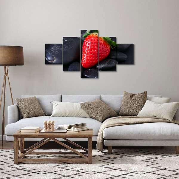 Obraz jahody (125x70 cm)