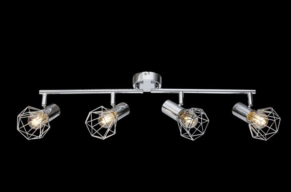 Globo 54802-4 přisazené nástěnné či stropní bodové svítidlo Xara I 4x40W | E14 - chrom