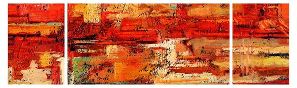 Obraz nástěnné malby (170x50 cm)