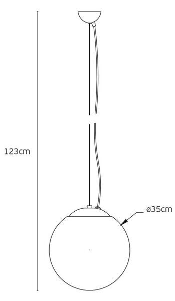 VK Light Bala LED závěsné svítidlo IP54 Ø450 mm