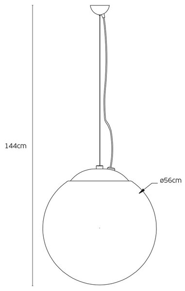 VK Light Bala LED závěsné svítidlo IP54 Ø450 mm
