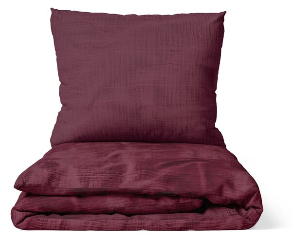 DARRÉ Mušelínové povlečení Claret Velikost: 140 x 200 + 70 x 90