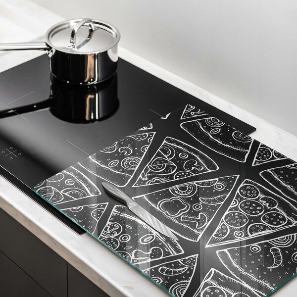 Sklo za varnou desku Pizza ilustrace