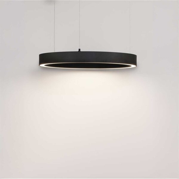 Nova Luce Sting LED kruhové závěsné svítidlo stmívatelné Ø800mmČerná