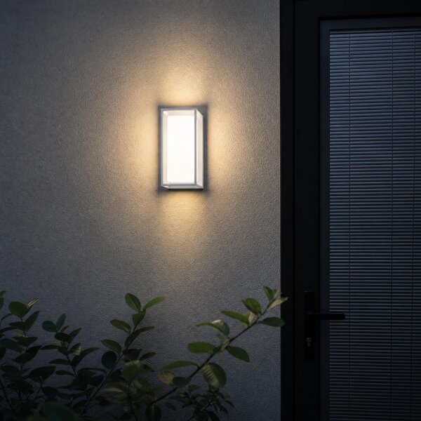VK Light Neon LED nástěnné svítidlo IP65 obdélníkové Bílá