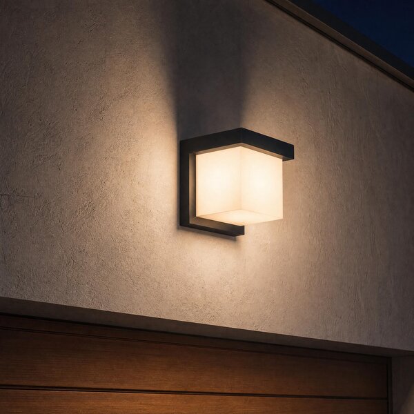 VK Light Neon LED nástěnné svítidlo IP65 čtvercové Bílá