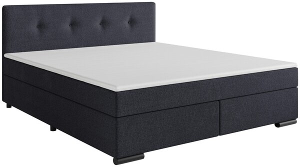 POSTEL BOXSPRING, 160/200 cm, antracitová MID.YOU - Manželské postele, Online Only