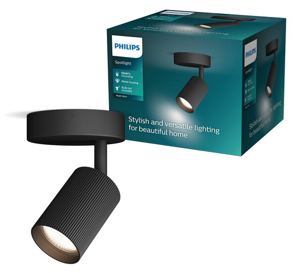 Wyatt LED bodové svítidlo 5W, AC 220–240, černá