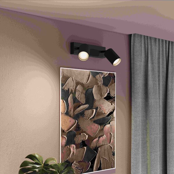 Wyatt LED bodové svítidlo 2x5W, AC 220–240, černá