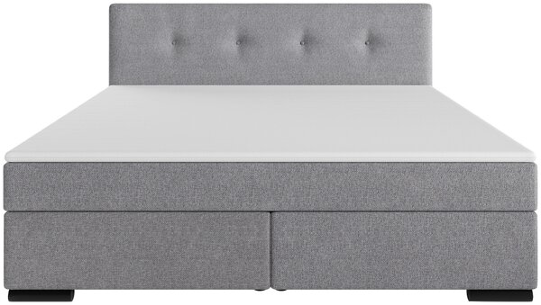 POSTEL BOXSPRING, 160/200 cm, světle šedá MID.YOU - Manželské postele, Online Only