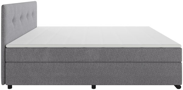 POSTEL BOXSPRING, 160/200 cm, světle šedá MID.YOU - Manželské postele, Online Only