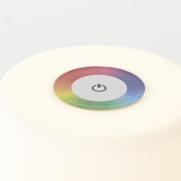 Brilliant G40955/06 AKU stolní lampa ARO RGB černý lem USB-C, IP44