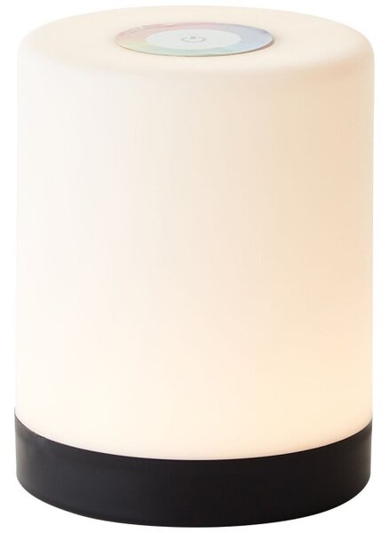 Brilliant G40955/06 AKU stolní lampa ARO RGB černý lem USB-C, IP44