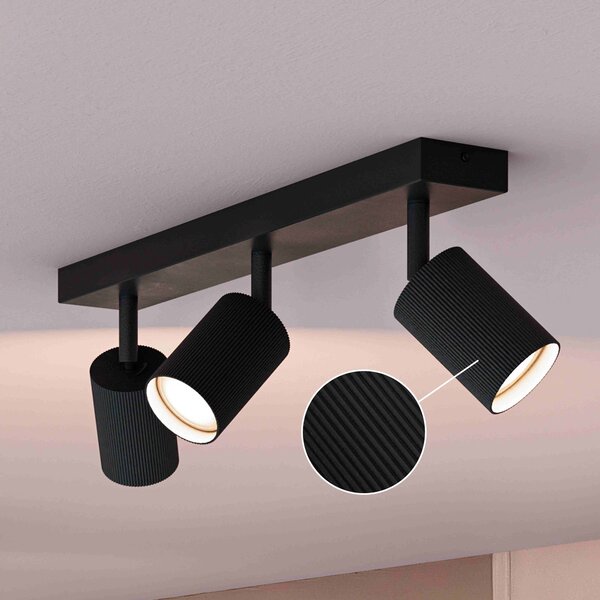 Wyatt LED bodové svítidlo 3x5W, AC 220–240, černá