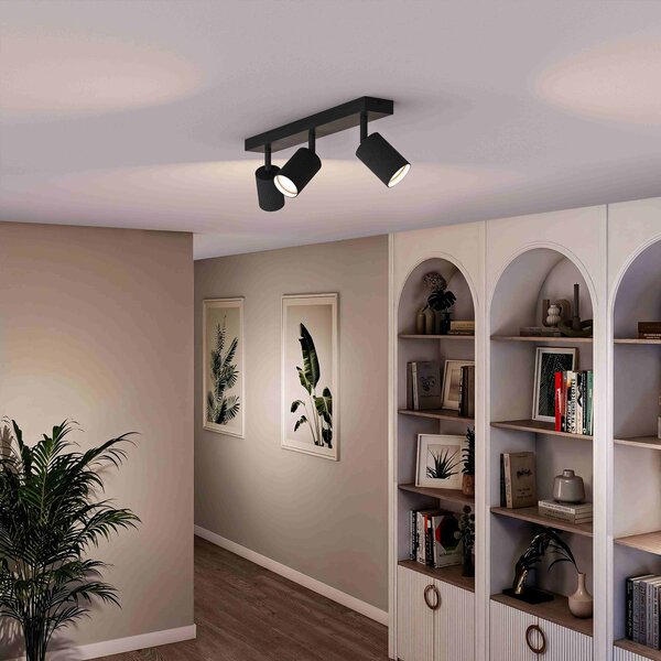 Wyatt LED bodové svítidlo 3x5W, AC 220–240, černá