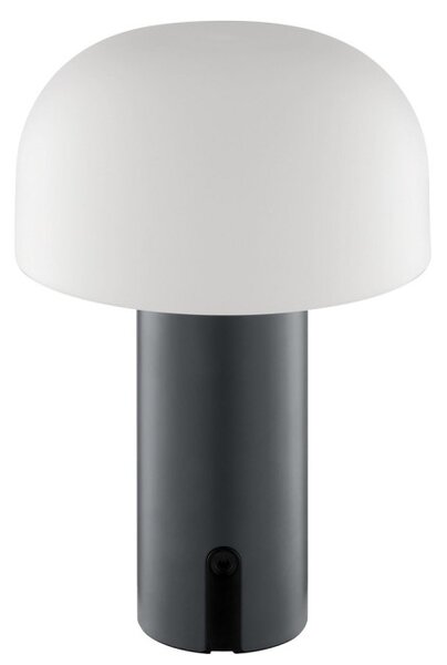 Brilliant G60305/22 Venkovní AKU stolní lampa MATTIS šedá USB-C