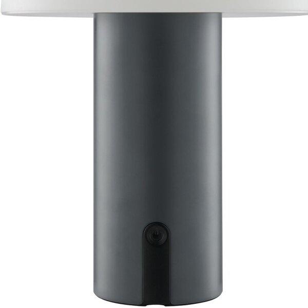 Brilliant G60305/22 Venkovní AKU stolní lampa MATTIS šedá USB-C