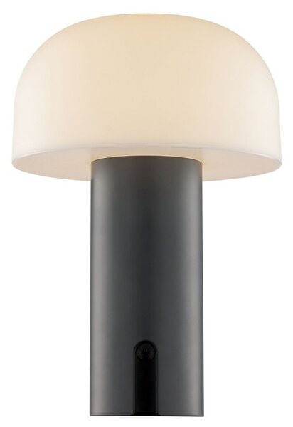 Brilliant G60305/22 Venkovní AKU stolní lampa MATTIS šedá USB-C