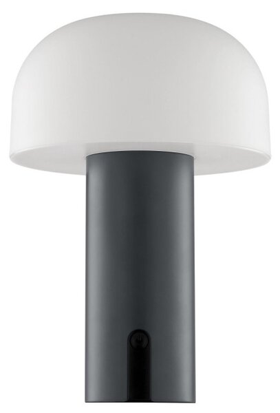 Brilliant G60305/22 Venkovní AKU stolní lampa MATTIS šedá USB-C