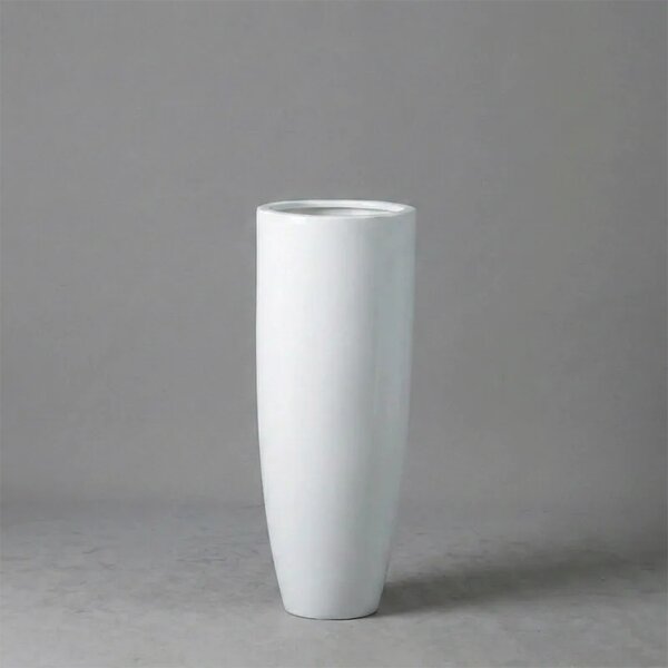 Dekorační květináč Pure royal 80×40 cm white - Bílá - 71 - 90 cm - Skleněná vlákna - 31 do 50cm