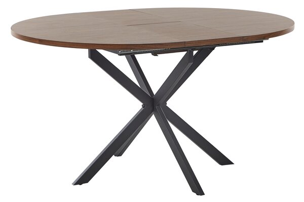 Rozkládací jídelní stůl FRIONA Tmavě hnědá 110/140 cm 110 cm